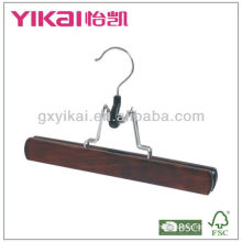 Colored Wooden trousers hanger with white felt